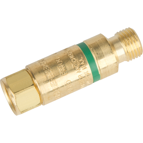 Antiretours pare-flammes - Oxy/gaz combustibles, Gaz combustibles (rouge)/Oxyg&egrave;ne (vert), Style pour chalumeau Nuna Depot Inc.