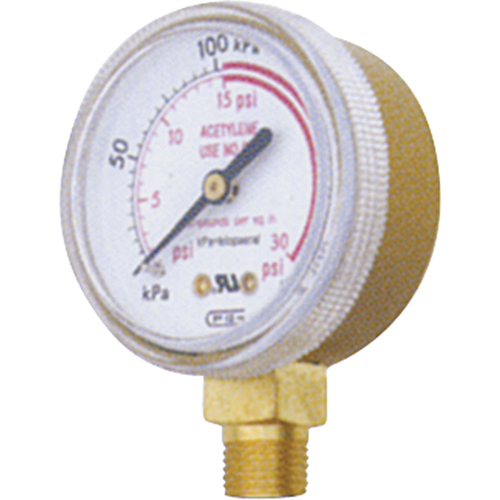 Pressure Gauges, 1-1/2" , 0 - 4000 psi, Bottom Mount, Analogue Nuna Depot Inc.