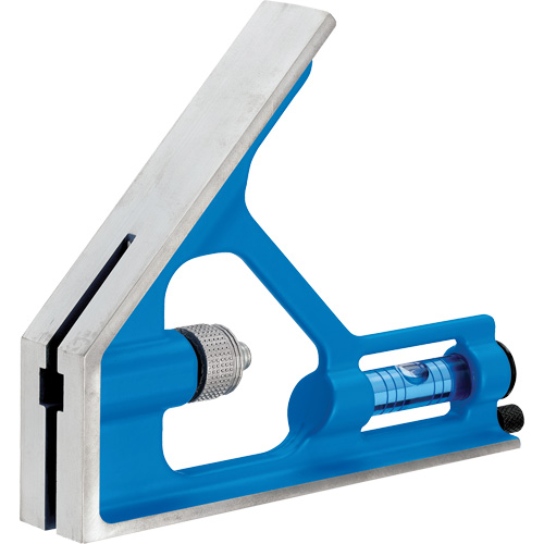 True Blue&reg; Combination Square, 12" L, 1/16" Graduations, Steel, Plain Nuna Depot Inc.