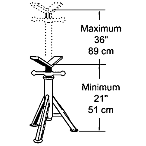 Heavy-Duty Pipe Jack, 2500 lbs. Load Capacity Nuna Depot Inc.