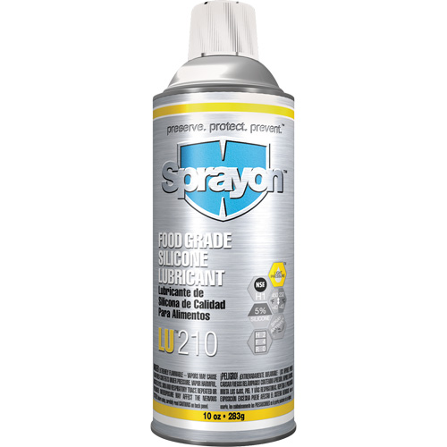 Lubrifiant &agrave; la silicone de cat&eacute;gorie alimentaire LU210, Canette a&eacute;rosol Nuna Depot Inc.