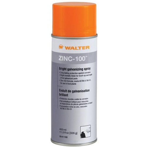 Vaporisateur galvanisant brillant ZINC-100, Canette a&eacute;rosol Nuna Depot Inc.
