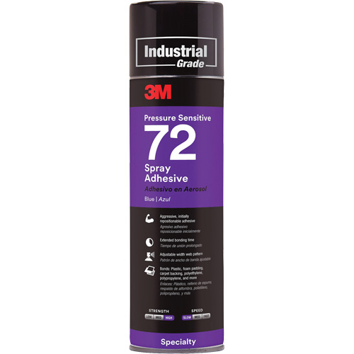 72 Pressure Sensitive Adhesive, Blue, Aerosol Can Nuna Depot Inc.