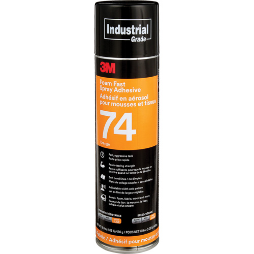 Foam & Fabric Spray Adhesive, Orange, Aerosol Can Nuna Depot Inc.