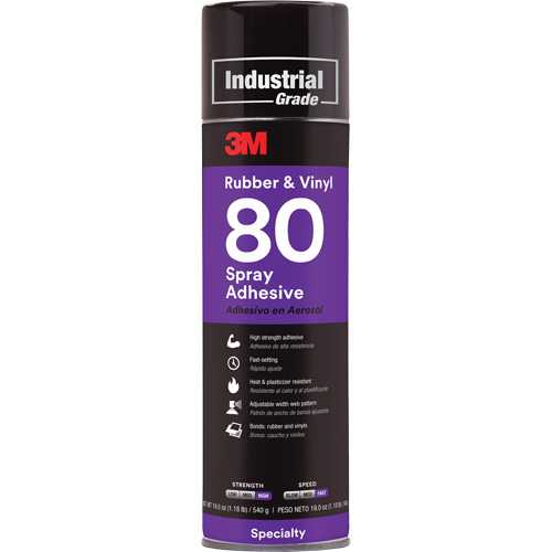 Rubber & Vinyl Spray Adhesive, Yellow, Aerosol Can Nuna Depot Inc.
