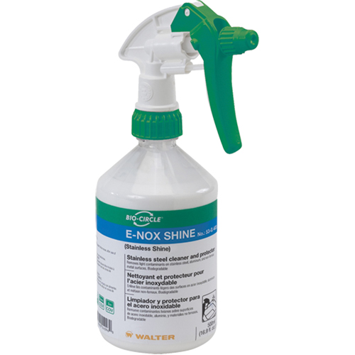 E-Nox Shine Stainless Steel Cleaner & Protector, 500 ml, Trigger Bottle Nuna Depot Inc.