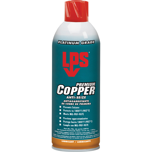 Copper Anti-Seize, 16 oz., Aerosol Can, 1800°F (982°C) Max Temp. Nuna Depot Inc.