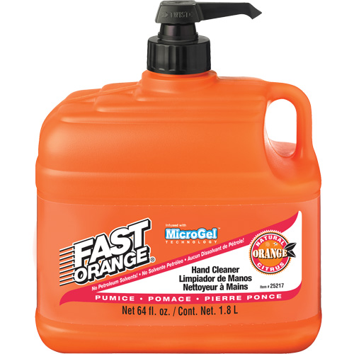 Nettoyant &agrave; mains, Pierre ponce, 1,89 L, Bouteille &agrave; pompe, Orange Nuna Depot Inc.