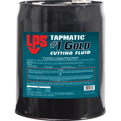 Tapmatic&reg; #1 Gold Cutting Fluids, 5 gal. Nuna Depot Inc.
