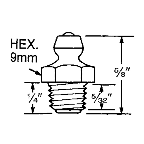 Raccord, Filetage de 8 mm Nuna Depot Inc.