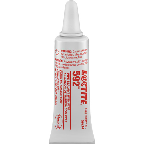 P&acirc;te d'&eacute;tanch&eacute;it&eacute; pour raccords filet&eacute;s &agrave; durcissement lent 592 PST, Tube, 6 ml, -54° C - 204° C/-65° F - 400° F Nuna Depot Inc.