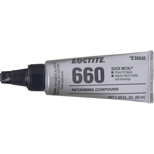 Compos&eacute; de retenue pour r&eacute;paration ajust&eacute; &agrave; la presse Quick Metal 660, 50 ml, Tube, Argent Nuna Depot Inc.