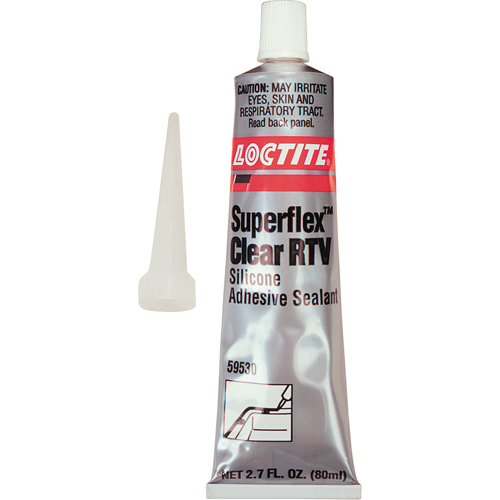 Superflex RTV Silicone Adhesive Sealant, Tube, Clear Nuna Depot Inc.