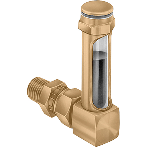Indicateurs de niveau &agrave; liquide en laiton - Raccords universels, Filet&eacute;, 8-11/16" lo, 225°F (107,22° C) Nuna Depot Inc.