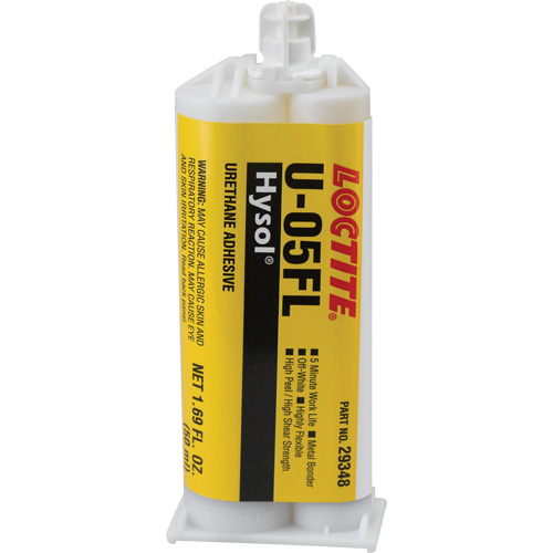 Adh&eacute;sif ur&eacute;thane Hysol U-05FL, Deux composants, Cartouche double, 90 g, Blanc cass&eacute; Nuna Depot Inc.