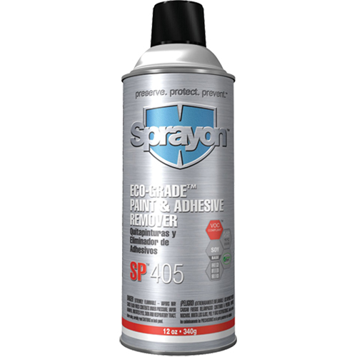 SP405 Eco-Grade Paint & Adhesive Remover, 12 oz, Aerosol Can Nuna Depot Inc.