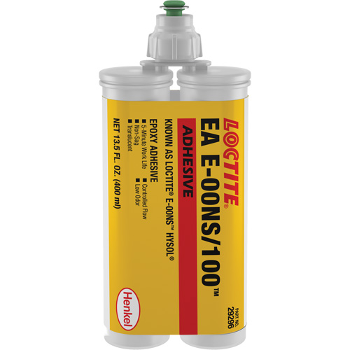 E-00NS Hysol Epoxy, 400 ml, Dual Cartridge, Two-Part, Translucent Nuna Depot Inc.