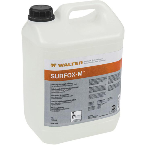 Solution &eacute;lectrolyte de marquage pour acier inoxydable SURFOX-M Nuna Depot Inc.