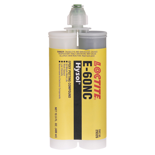 Adh&eacute;sifs structuraux non corrosifs pour les composants &eacute;lectriques E-60NC, 400 ml, Cartouche double, Deux composants, Noir Nuna Depot Inc.