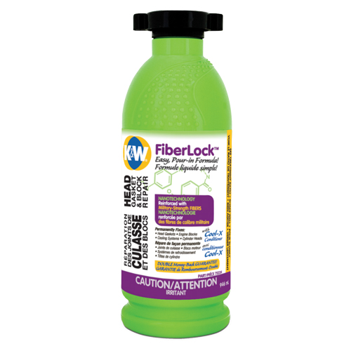 Fiberlock Head Gasket & Block Repair Fluid, Bottle, Beige Nuna Depot Inc.