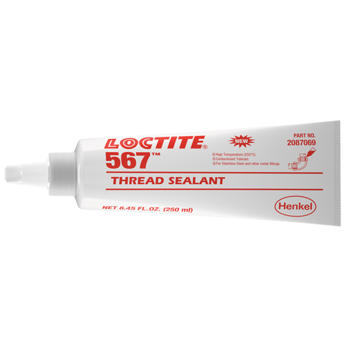 567 High Temperature Thread Sealant, Tube, 250 ml, -53.88° C - 204° C/-65° F - 400° F Nuna Depot Inc.