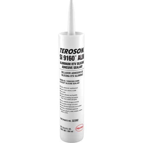 Scellant &agrave; la silicone Teroson SI 9160, Cartouche, Aluminium Nuna Depot Inc.