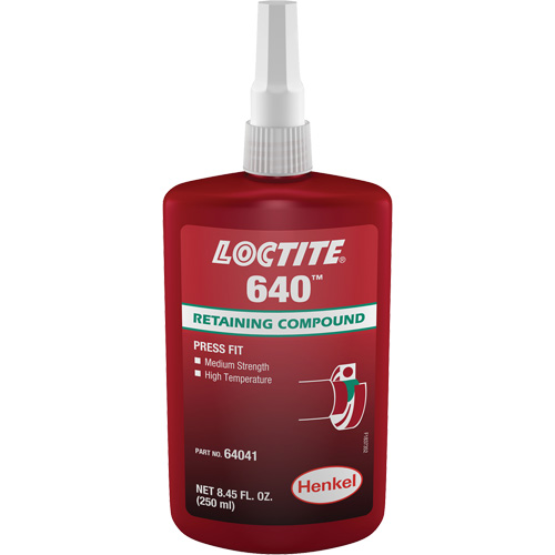 Compos&eacute; de retenue Loctite 640, 250 ml, Bouteille, Vert Nuna Depot Inc.