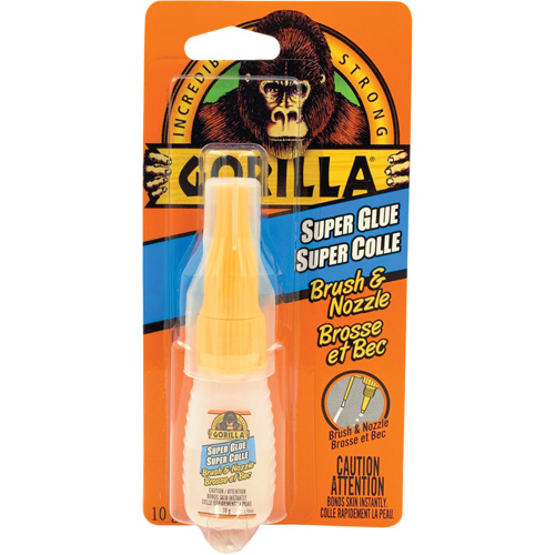 Super Glue Brush & Nozzle, 10 g, Bottle, Clear Nuna Depot Inc.