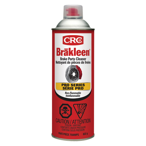 Produit de nettoyage ininflammable pour les freins de s&eacute;rie professionnelle Brakleen, Canette a&eacute;rosol Nuna Depot Inc.