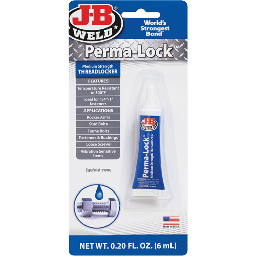 Perma-Lock Threadlocker, Blue, Medium, 6 ml, Tube Nuna Depot Inc.