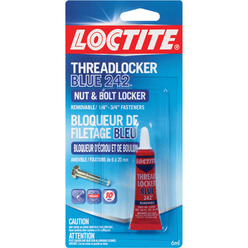 242 Threadlocker, Blue, Medium, 6 ml, Tube Nuna Depot Inc.