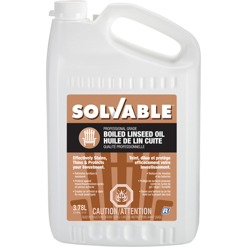 Boiled Linseed Oil, Jug, 3.78 L Net Volume Nuna Depot Inc.