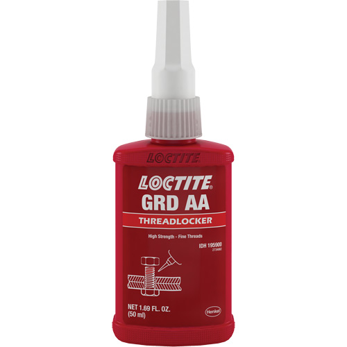 Letter Grade AA Wicking Grade Threadlocker, Green, High, 50 ml, Bottle Nuna Depot Inc.