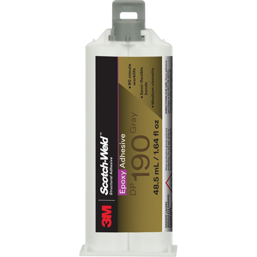 Adh&eacute;sif &eacute;poxyde DP190 Scotch-Weld, 1,64 liq. oz., Cartouche, Deux composants, Gris Nuna Depot Inc.