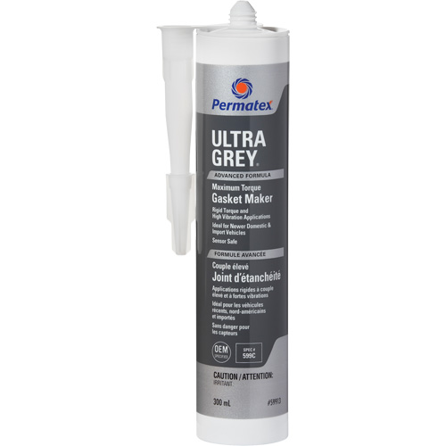 Ultra Grey&reg; Rigid High-Torque RTV Silicone Gasket Maker, Cartridge, Grey Nuna Depot Inc.