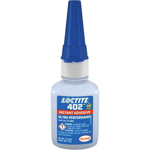 402 Instant Adhesive, Clear, Bottle, 20 g Nuna Depot Inc.