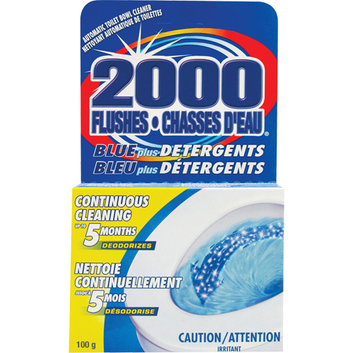 D&eacute;tergent pour cuvette de toilette 2000 Flushes Blue Plus, 100 g, Tampon Nuna Depot Inc.