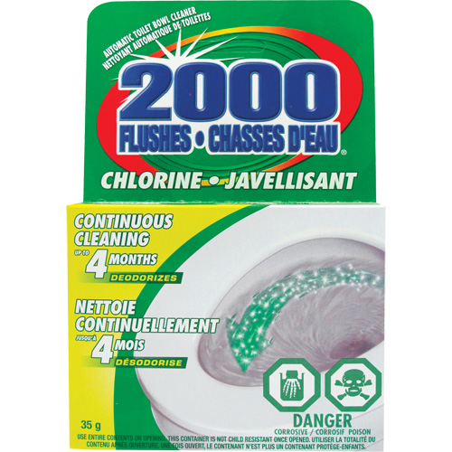 D&eacute;tergent pour cuvette de toilette 2000 Flushes avec agent de blanchiement, 35 g, Tampon Nuna Depot Inc.