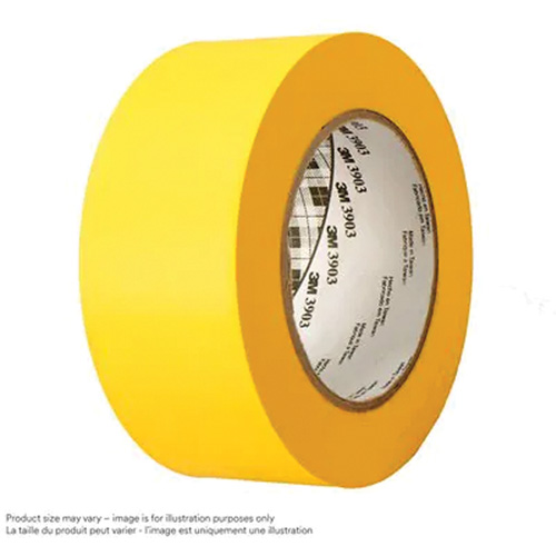 Ruban pour conduites en vinyle 3903, 76 mm (3") la x 45,75 m (150') lo, 6,5 mils, Jaune Nuna Depot Inc.