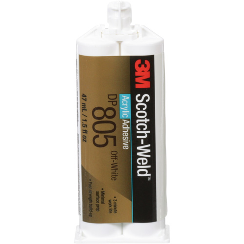 Adh&eacute;sif acrylique Scotch-Weld, Deux composants, Cartouche double, 1,6 oz liq., Blanc cass&eacute; Nuna Depot Inc.