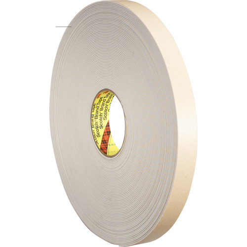Double-Coated Foam Tape, 33 m (108') L x 25.4 mm (1") W, 62 mils, Polyethylene Nuna Depot Inc.
