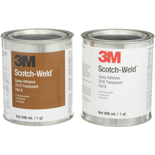 Scotch-Weld Adhesive, 32 fl. oz., Kit, Two-Part, Translucent Nuna Depot Inc.