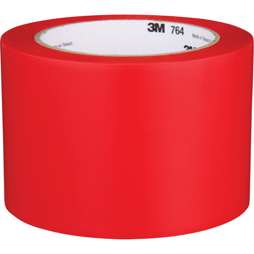 Ruban en vinyle pour travaux g&eacute;n&eacute;raux 764, 76 mm (3") la x 32,9 m (108') lo, 5 mils, Rouge Nuna Depot Inc.