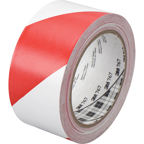 Hazard Warning Tape 767, 50.8 mm (2") x 33 m (108'), Red/White Nuna Depot Inc.