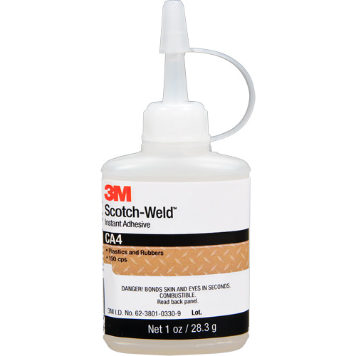 Scotch-Weld Instant Adhesive CA4, Clear, Bottle, 1 oz. Nuna Depot Inc.
