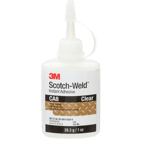 Adh&eacute;sif instantan&eacute; CA8 Scotch-Weld, Transparent, Bouteille, 1 oz Nuna Depot Inc.