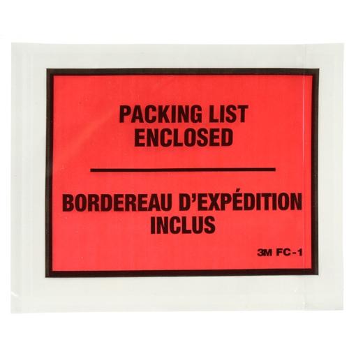 Packing List Envelope, 5-1/2" L x 4-1/2" W, Endloading Style Nuna Depot Inc.
