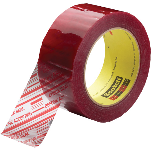Ruban d'emballage avec message de s&eacute;curit&eacute; Scotch 3779, Adh&eacute;sif Acrylique, 1,8 mils, 48 mm (2") x 100 m (328') Nuna Depot Inc.