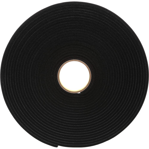 4504 Vinyl Foam Tape, 25.4 mm (1") W x 16.5 m (54') L, 250 mils, Black Nuna Depot Inc.