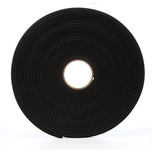4504 Vinyl Foam Tape, 19 mm (3/4") W x 16.5 m (54') L, 250 mils, Black Nuna Depot Inc.